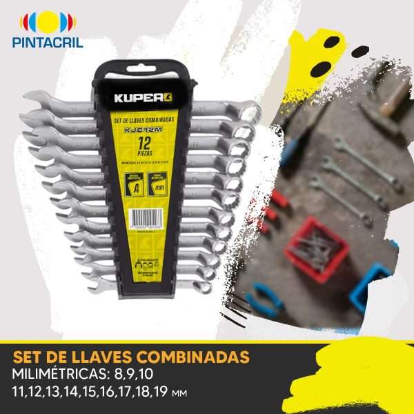 SET DE LLAVES COMBINADAS KUPER